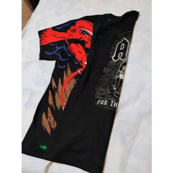 Vintage Liquid Blue Dragon AOP / AC DC T Shirt Sz L Test Print - Picture 9 of 9